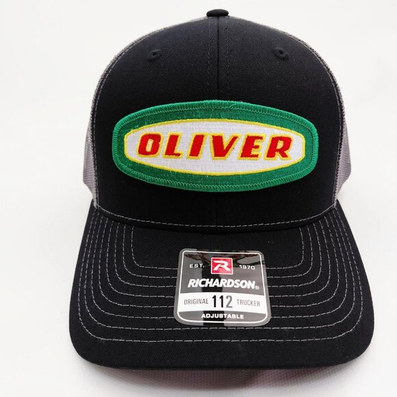 Oliver Tractor Trucker Hat Richardson 112 Snapback Mesh Cap Farm Equipment Patch